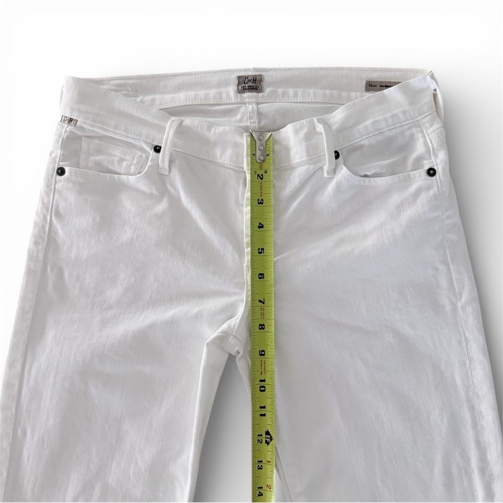 Citizens of Humanity Elson Medium Rise Straight Leg Stretch White Jeans Size 28 - Picture 4 of 7
